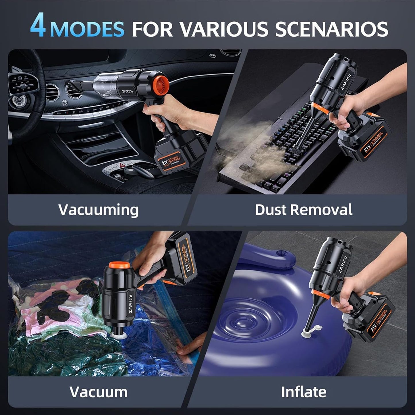 ZARIMI Car Vacuum Portable Cordless 40,000Pa
ZARIMI High Power Handheld Vacuum Cleaner
ZARIMI 6-in-1 Cordless Dust Buster for Car and Home
ZARIMI Car Vacuum Cleaner for Pet Hair and Keyboard
ZARIMI Lightweight Portable Cordless Vacuum Black
ZARIMI Rechargeable Handheld Vacuum with Dual Batteries
ZARIMI Car Vacuum Strong Suction Brushless Motor
ZARIMI Compact Cordless Vacuum Cleaner for Home & Travel