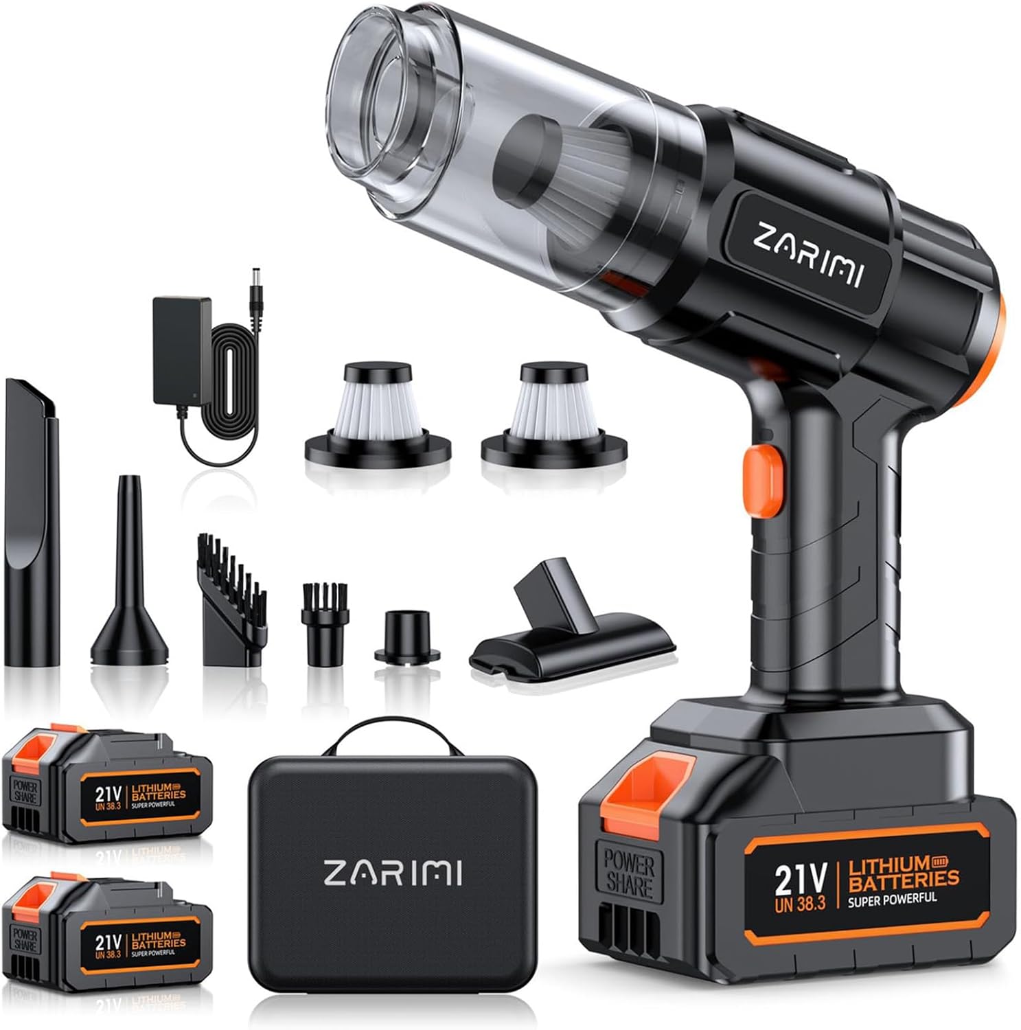 ZARIMI Car Vacuum Portable Cordless 40,000Pa
ZARIMI High Power Handheld Vacuum Cleaner
ZARIMI 6-in-1 Cordless Dust Buster for Car and Home
ZARIMI Car Vacuum Cleaner for Pet Hair and Keyboard
ZARIMI Lightweight Portable Cordless Vacuum Black
ZARIMI Rechargeable Handheld Vacuum with Dual Batteries
ZARIMI Car Vacuum Strong Suction Brushless Motor
ZARIMI Compact Cordless Vacuum Cleaner for Home & Travel