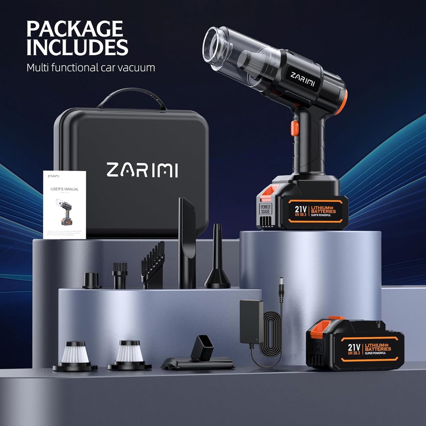 ZARIMI Car Vacuum Portable Cordless 40,000Pa
ZARIMI High Power Handheld Vacuum Cleaner
ZARIMI 6-in-1 Cordless Dust Buster for Car and Home
ZARIMI Car Vacuum Cleaner for Pet Hair and Keyboard
ZARIMI Lightweight Portable Cordless Vacuum Black
ZARIMI Rechargeable Handheld Vacuum with Dual Batteries
ZARIMI Car Vacuum Strong Suction Brushless Motor
ZARIMI Compact Cordless Vacuum Cleaner for Home & Travel