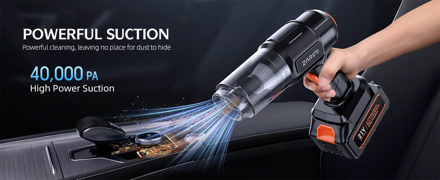 ZARIMI Car Vacuum Portable Cordless 40,000Pa
ZARIMI High Power Handheld Vacuum Cleaner
ZARIMI 6-in-1 Cordless Dust Buster for Car and Home
ZARIMI Car Vacuum Cleaner for Pet Hair and Keyboard
ZARIMI Lightweight Portable Cordless Vacuum Black
ZARIMI Rechargeable Handheld Vacuum with Dual Batteries
ZARIMI Car Vacuum Strong Suction Brushless Motor
ZARIMI Compact Cordless Vacuum Cleaner for Home & Travel
