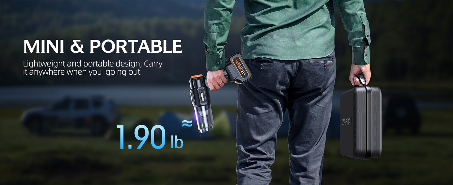 ZARIMI Car Vacuum Portable Cordless 40,000Pa
ZARIMI High Power Handheld Vacuum Cleaner
ZARIMI 6-in-1 Cordless Dust Buster for Car and Home
ZARIMI Car Vacuum Cleaner for Pet Hair and Keyboard
ZARIMI Lightweight Portable Cordless Vacuum Black
ZARIMI Rechargeable Handheld Vacuum with Dual Batteries
ZARIMI Car Vacuum Strong Suction Brushless Motor
ZARIMI Compact Cordless Vacuum Cleaner for Home & Travel